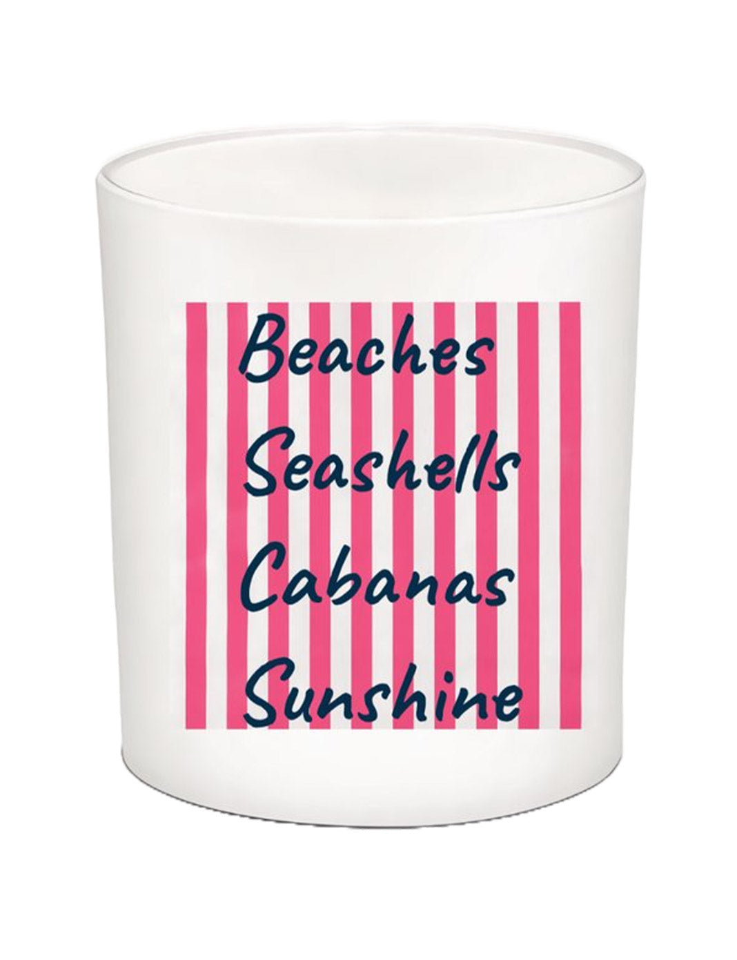 Beaches & Cabanas Candle with Lid-Coconut Soy Wax,Vegan