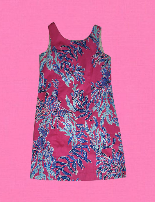 Lilly Pulitzer Cathy Samba Shift Dress-Size 0 PREOWNED