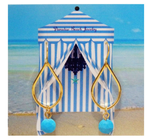 The Hamptons Turquoise Drop Earrings