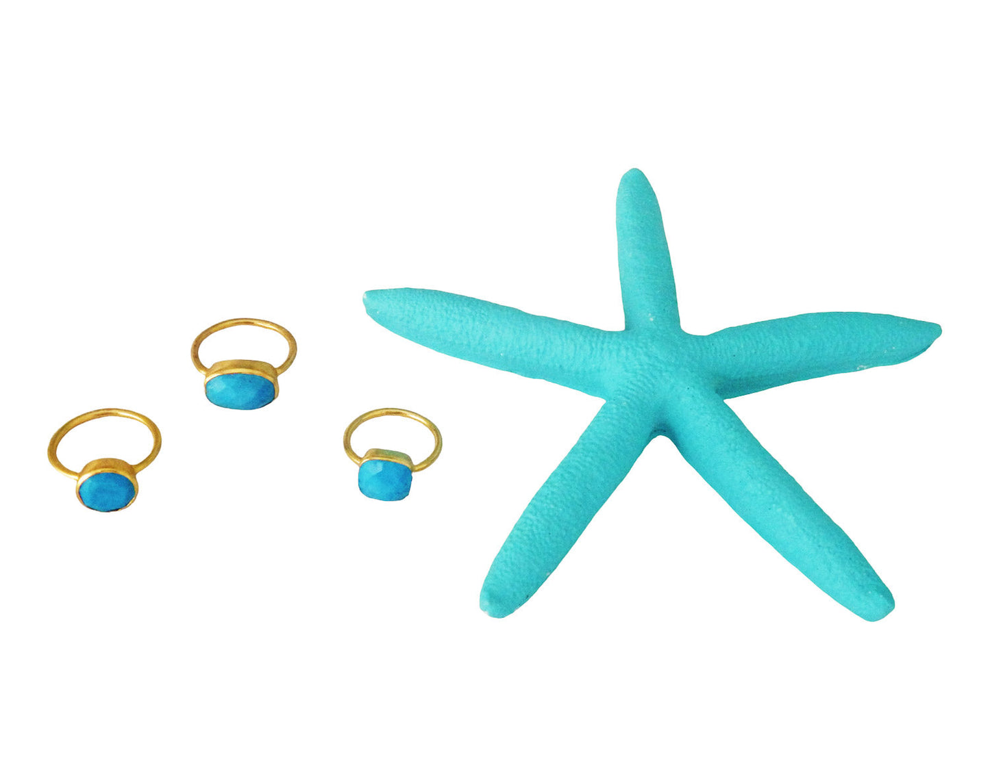 The Hamptons Turquoise Cocktail Rings