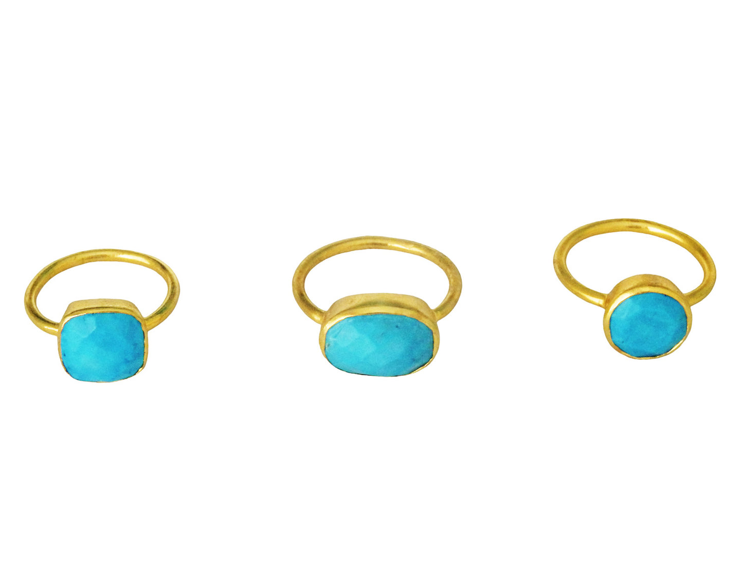 The Hamptons Turquoise Square Cocktail Ring