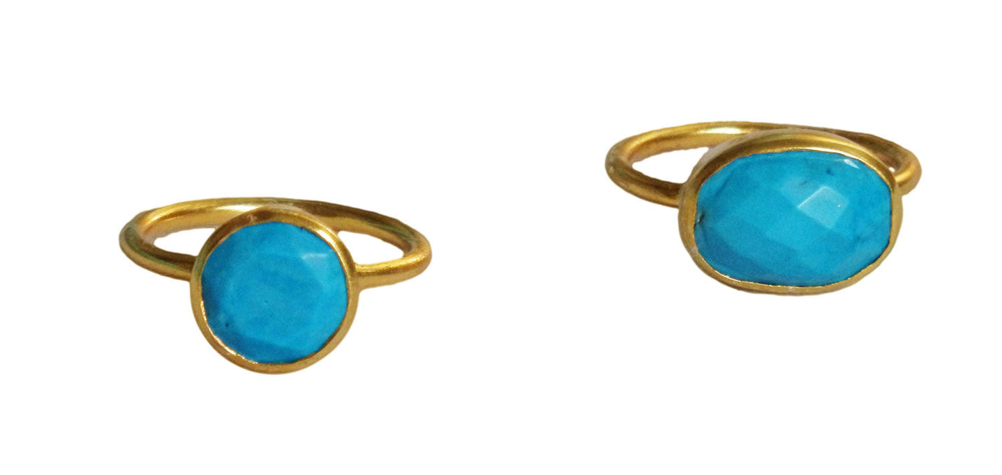 The Hamptons Turquoise Cocktail Rings