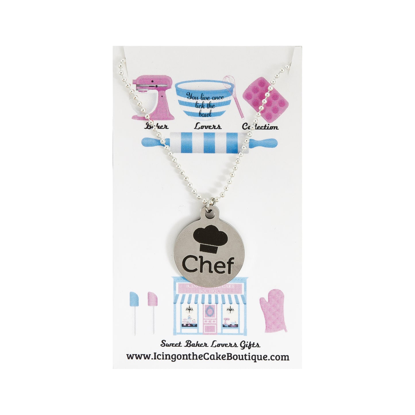 Chef Quote BAKER LOVERS NECKLACES