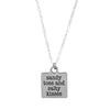 Sandy Toes and Salty Kisses Beach Quote Necklace