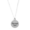 Mermaid Soul Beach Quote Necklace