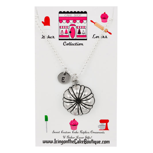 Monogram Bundt Cake Pan BAKER LOVERS NECKLACES