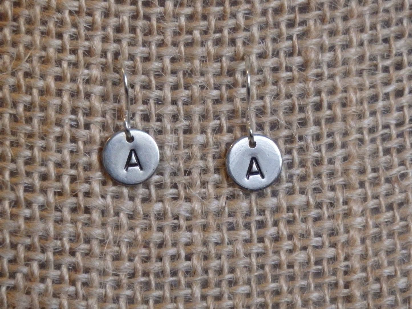 Tiny Monogram Earrings