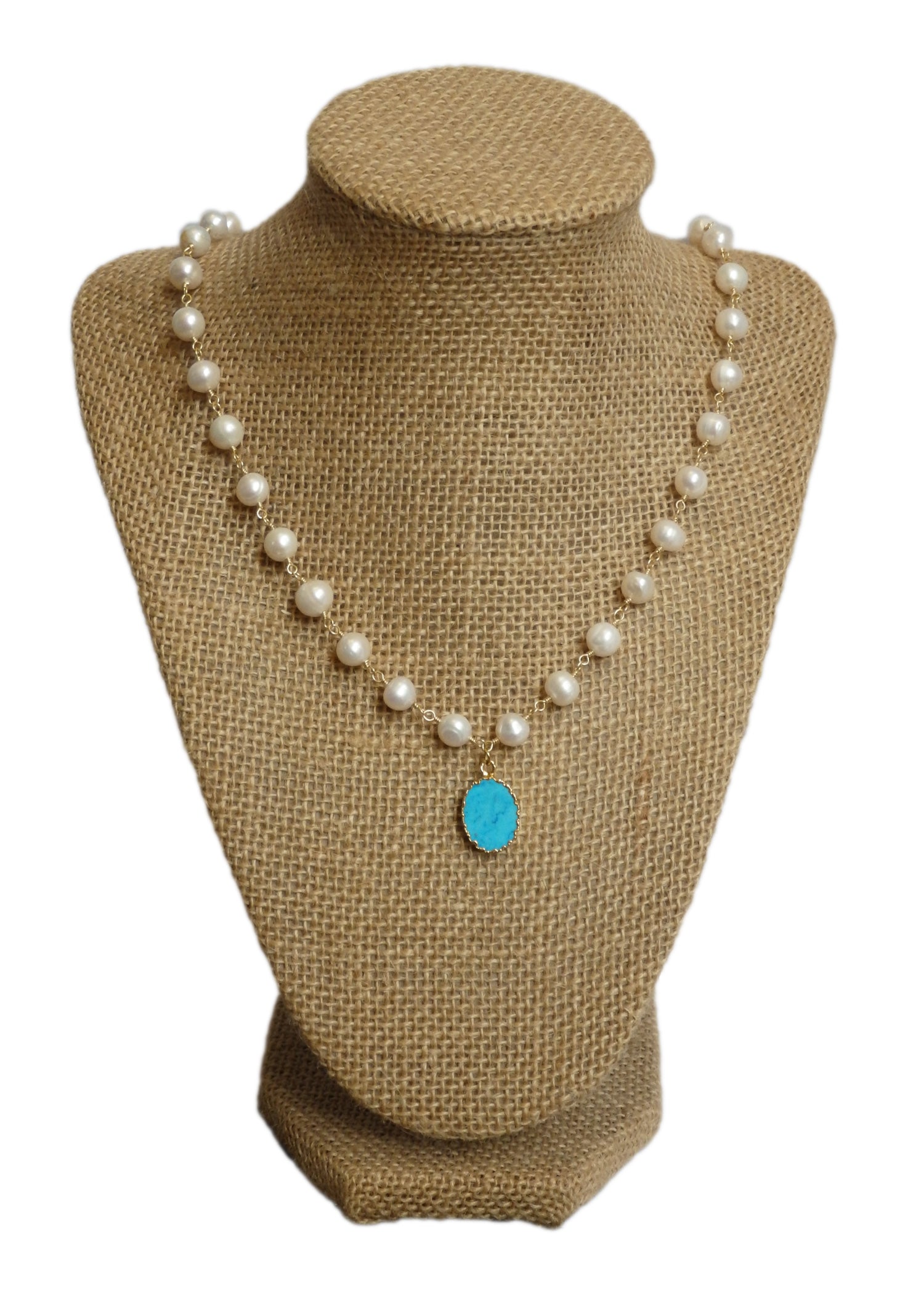 Cultured pearl deals drop necklace