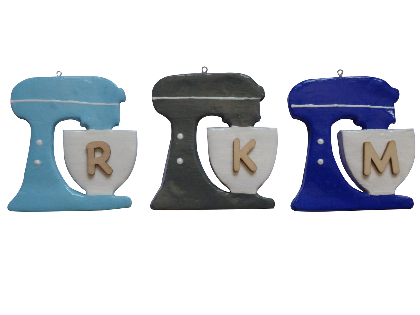 Royal Blue Personalized Baker Lover Mixer Custom Initial Monogram Ornament/Magnet