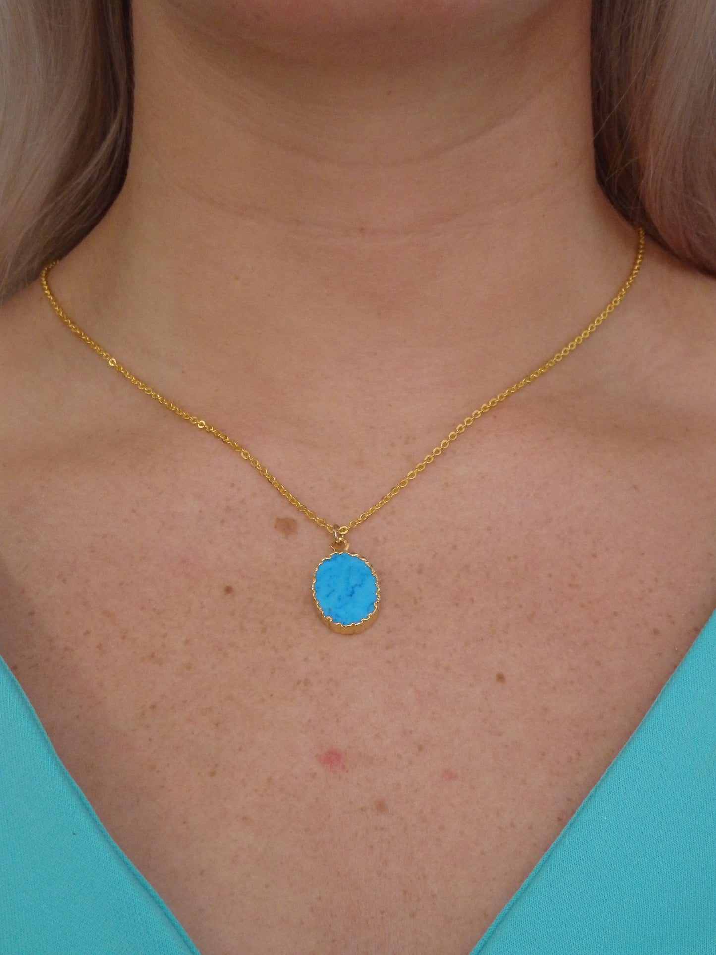 Cabana Turquoise Gemstone Necklace