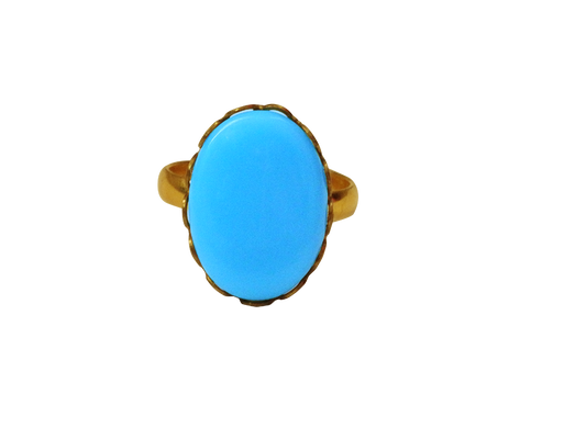 Cabana Turquoise Oval Cocktail Ring