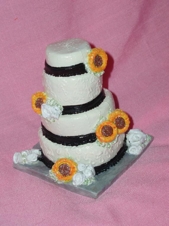 Your Own Custom Replica Mini Wedding Cake-Miniature Ornament/Statue Unique Gift-Made to Order