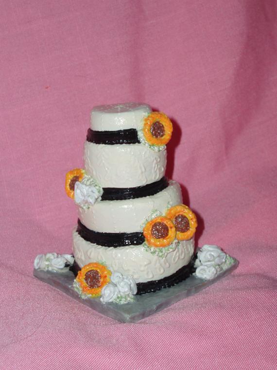 Your Own Custom Replica Mini Wedding Cake-Miniature Ornament/Statue Unique Gift-Made to Order