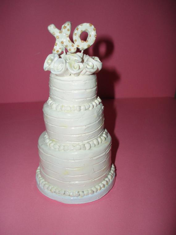 Your Own Custom Replica Mini Wedding Cake-Miniature Ornament/Statue Unique Gift-Made to Order