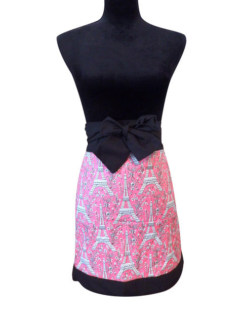 Pink Paris Miss Hotcakes Half Apron