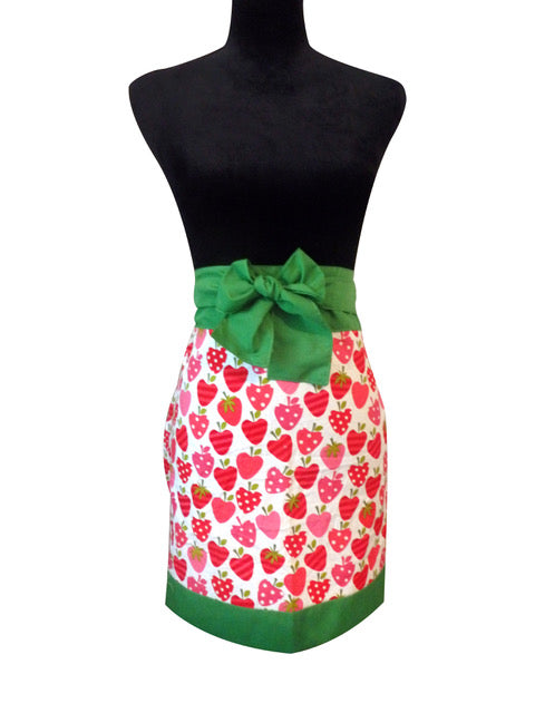 Strawberries Miss Hotcakes Half Apron