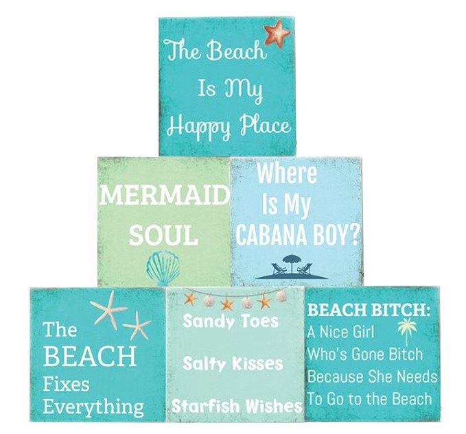 Starfish & Beach Quote Box Gift Set