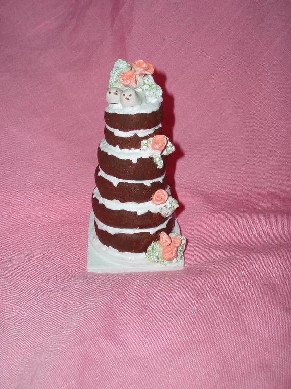 Your Own Custom Replica Mini Wedding Cake-Miniature Ornament/Statue Unique Gift-Made to Order