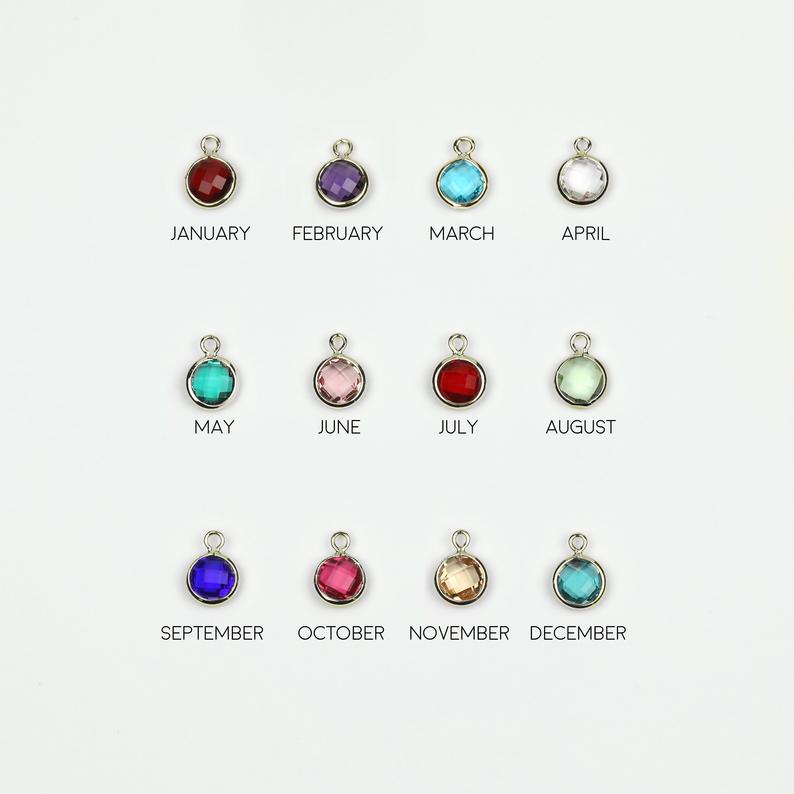 Add On Birthstone Charm-Silver or Gold