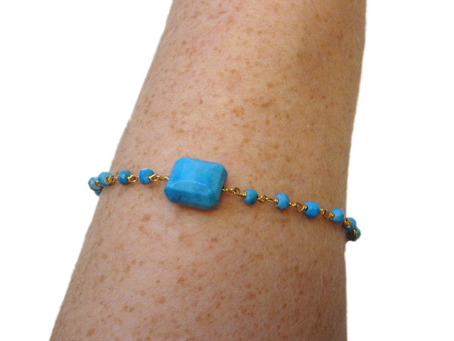 Luxury The Hamptons Turquoise Gemstone Bracelets Set of 3