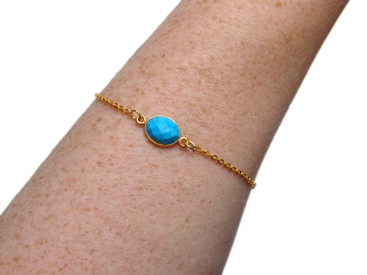 Tiny Turquoise Gem Bracelet