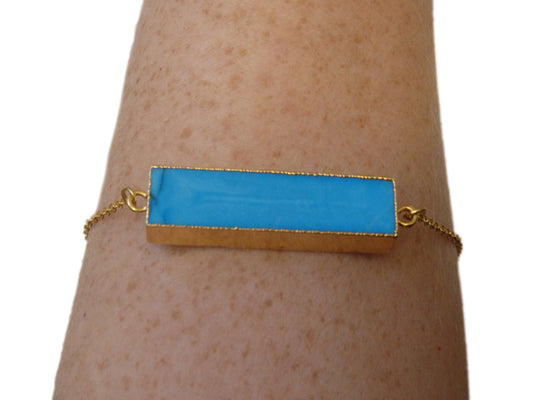 Luxury Southbeach Turquoise Bar Bracelet