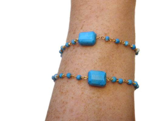 Bridgehampton Turquoise Stone Bracelet