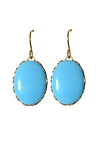 Turquoise Oval Earrings