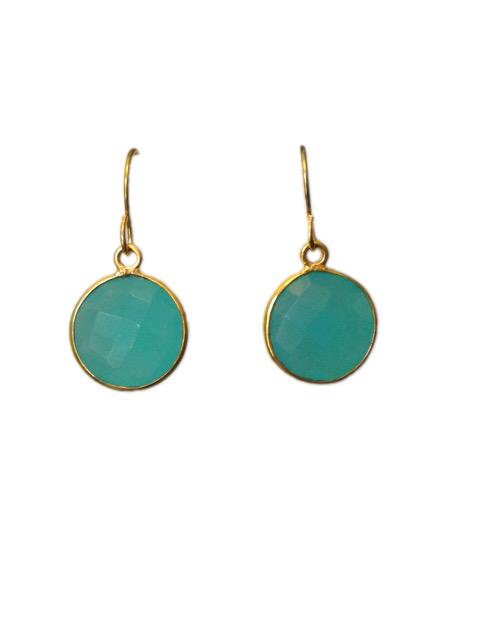 Bermuda Aqua Chalcedony Earrings