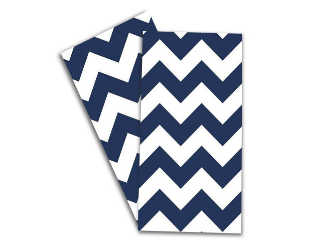 Baker Lovers Dream Tea Towels Set of 2-Navy Blue Chevron