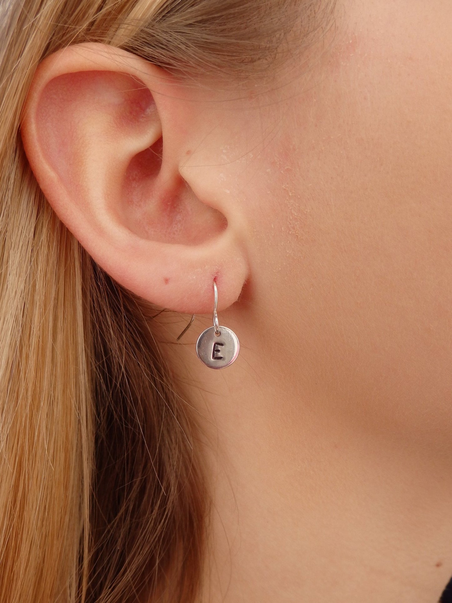 Tiny Monogram Earrings