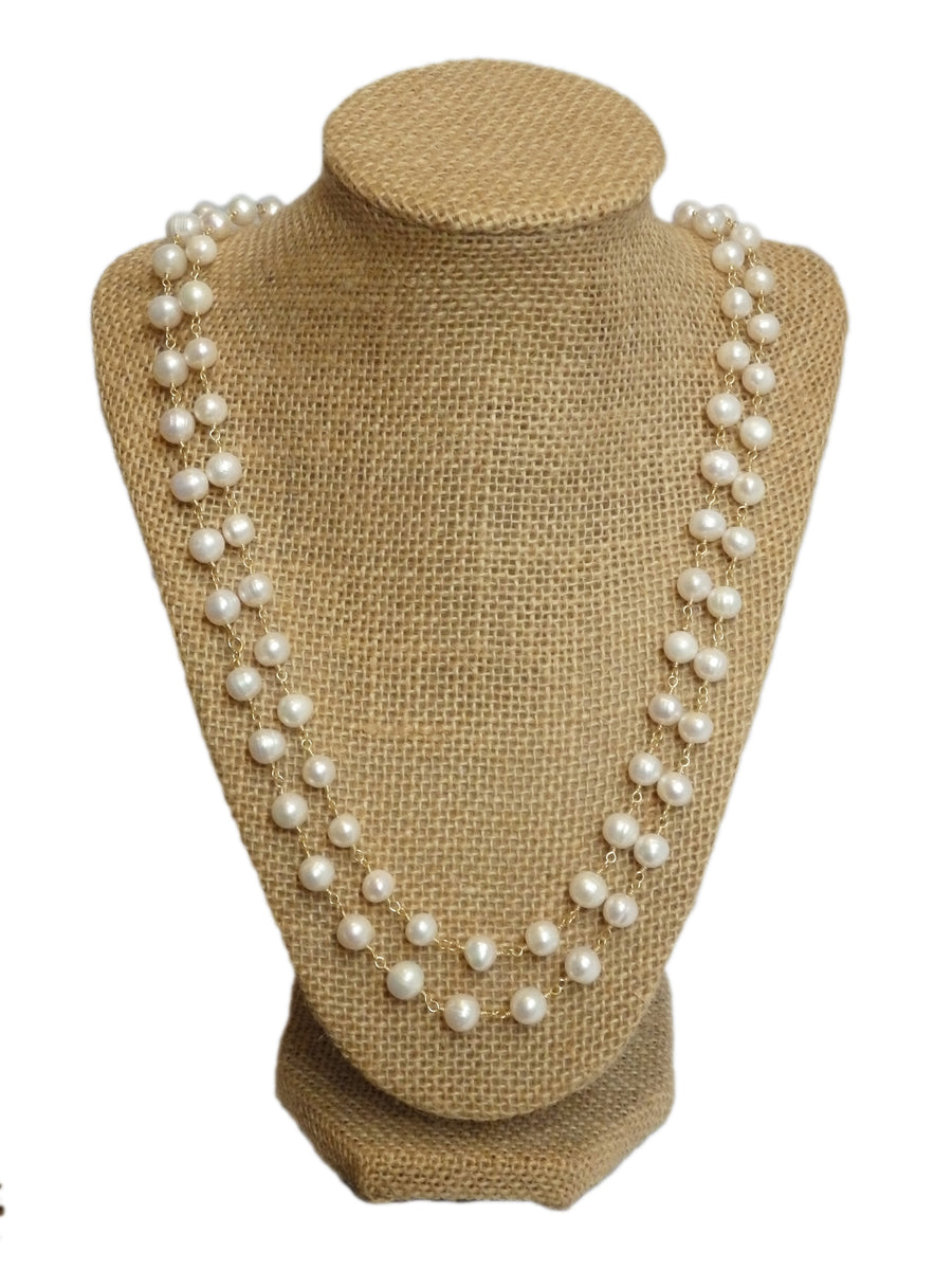 Women's Multilayer Faux Pearl Necklace Earrings Jewelry Set - Temu