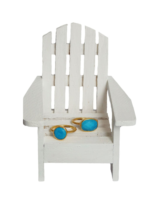 The Hamptons Turquoise Cocktail Rings