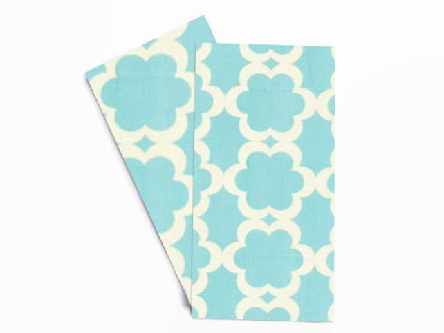 Baker Lovers Dream Tea Towels Set of 2-Aqua Lattice