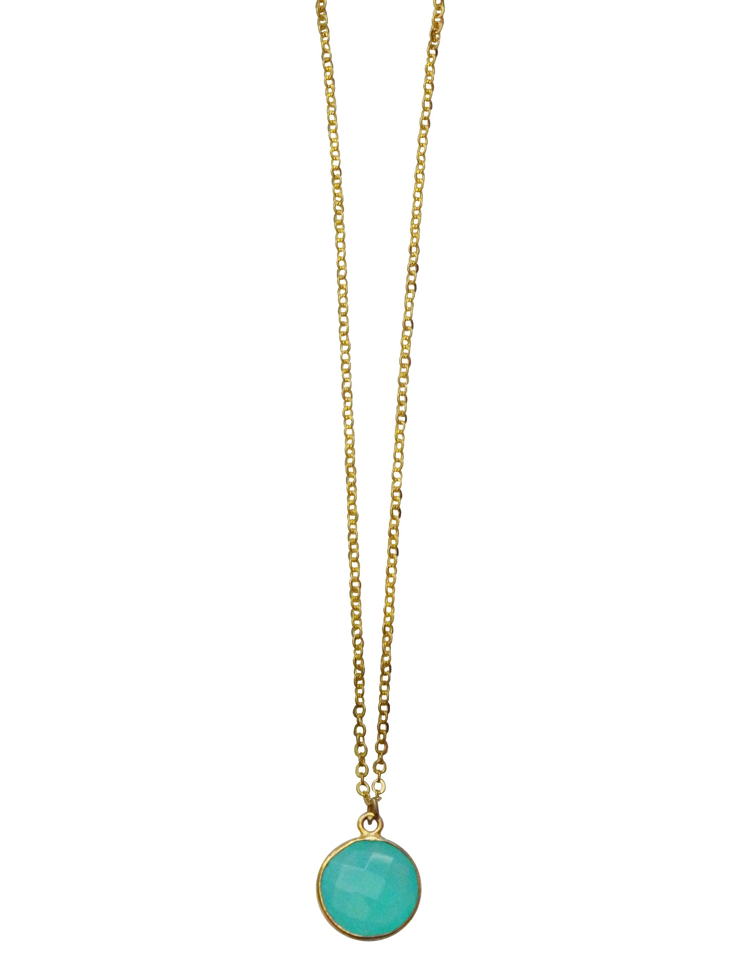 Bermuda Aqua Chalcedony Necklace